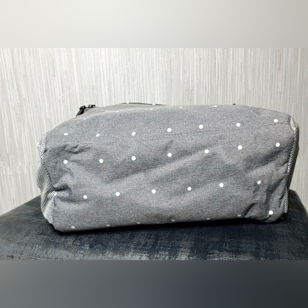 Insulated Baby Bag Stroller Car Diaper Organizer Gray White Polka Dots Unisex - Picture 9 of 10
